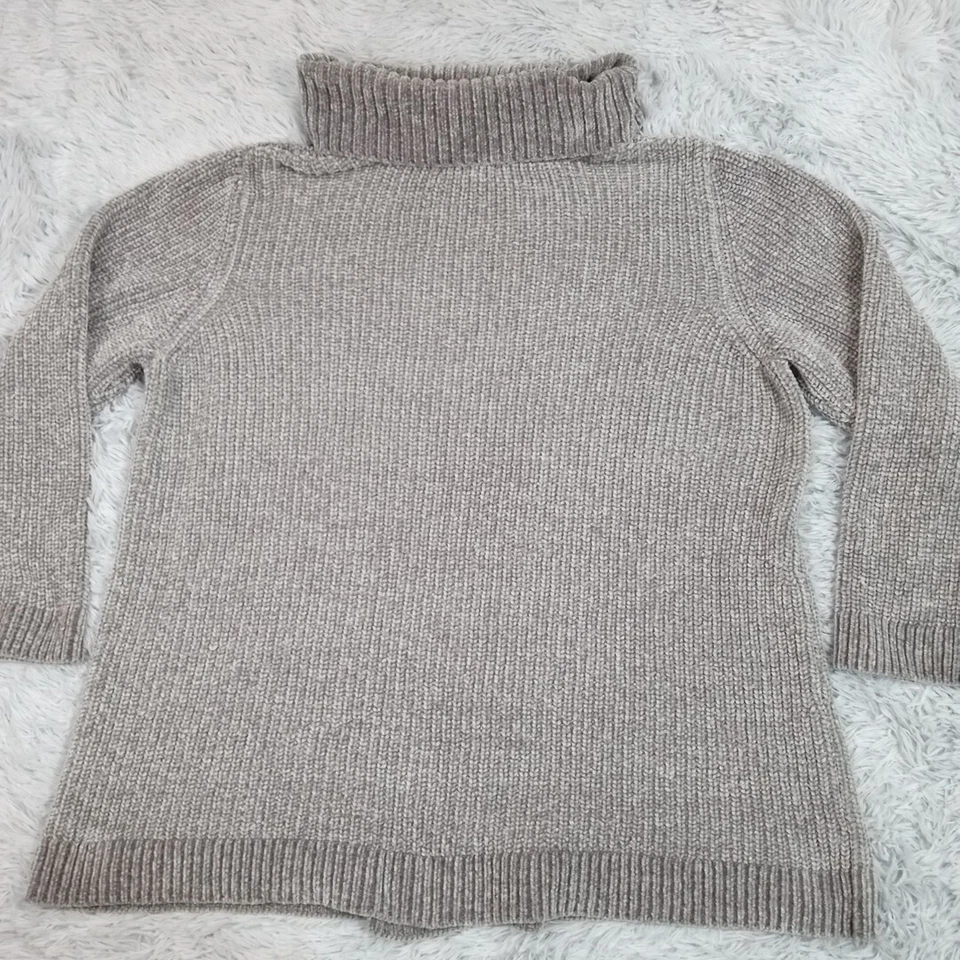 Liz Claiborne Womens Sweater Turtleneck Green XXL Soft Stretch Sweatshirt - Image 2 of 4