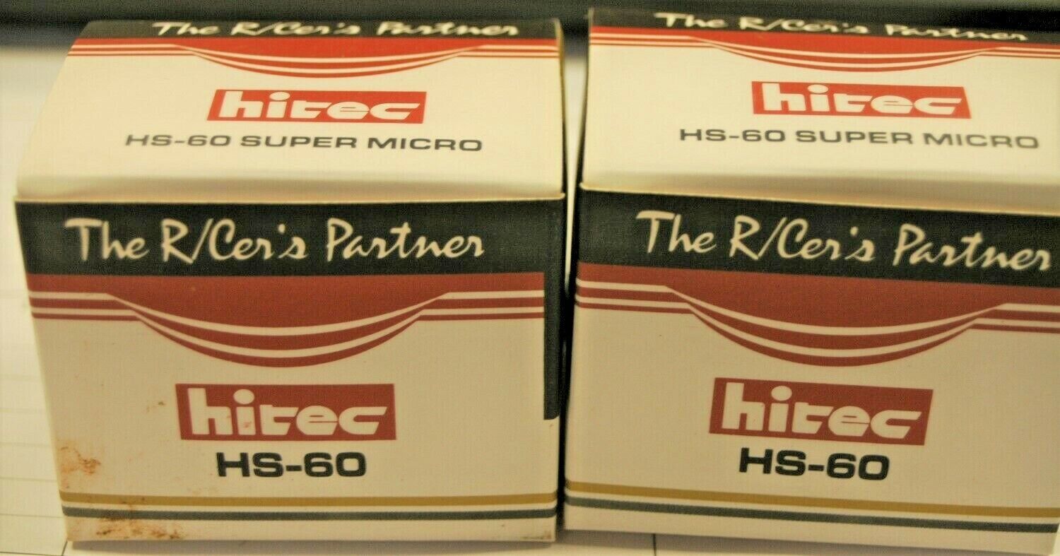 Hitec Servo HS-60 Super Micro --Lot Of 2-- OEM package.