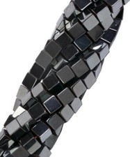 4mm Hematite Square Cube Beads 90 /- per strand 