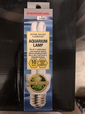 Lot of 2 Marineland Aquarium Lamp 10w Medium Base Compact- Fresh H2O/Plants