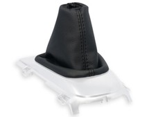 F&Uuml;R CITROEN DS3 6-gang 09-16 SCHALTMANSCHETTE SCHALTSACK NATURLEDER NAHT SCHWARZ