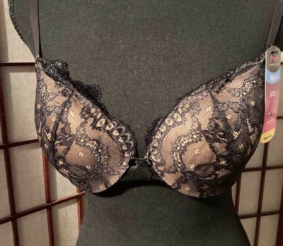 36A Maidenform Underwire Bra Best Push-Up Bra w Wonderbra Technology ...