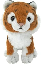 Stuffed Toy, Fluffy's, Tiger, Brown, S, 12.3 x 6.7 x 16.1cm, Animal, P-7922