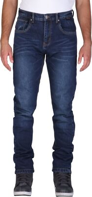 MODEKA Motorradjeans SONIC MONO soft wash blue Mono-Layer CE A Slim-Fit Gr 30/32