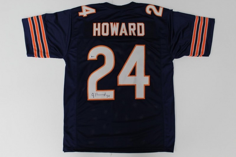 Jordan Howard Signed Bears Jersey (Beckett) 2016 Rookie Pro Bowl Running Back 