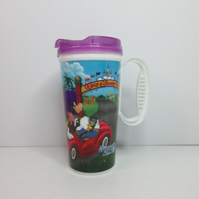 Disney World Parks Mickey Minnie Pluto Travel Mug Resort Whirley Tumbler Cup