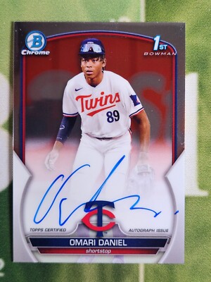 2023 Bowman Chrome Omari Daniel 1st AUTO CPA-OD Minnesota Twins