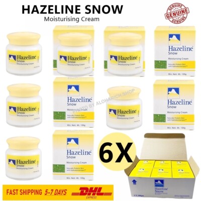 DHL 6X HAZELINE Snow Moisturizing Cream Whitening Nourish Natural Protect Skin