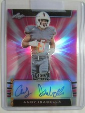 Andy Isabella 2019 Leaf Draft Metal 10/20 PINK REFRACTOR # 62 Pick AZ CARDINALS