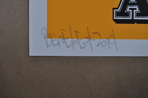 A - Ben Eine - Made In Britain - Orange - AP Edition - 2019 - Picture 2 of 4