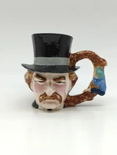 Mark Twain Tom Sawyer Mug Hand painted Ceramic  Byron Molds 1978