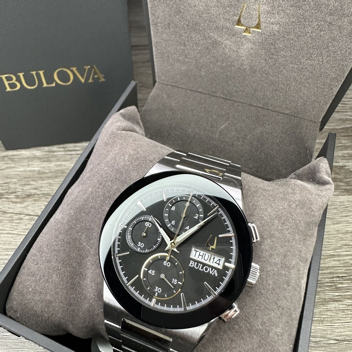 NEW✓ Bulova Millennia Chronograph Silver Day Date Men's NEW✓ Bulova Millennia Chronograph Silver Day Date Men's