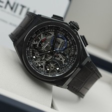 Zenith Defy 21 El Primero 49.9000.9004/78.R582 Black Ceramic High Freq. B&P 2
