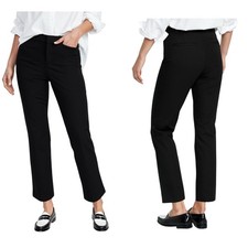 Old Navy Black High Rise Pixie Straight Ankle Pants Size 10 Casual Work