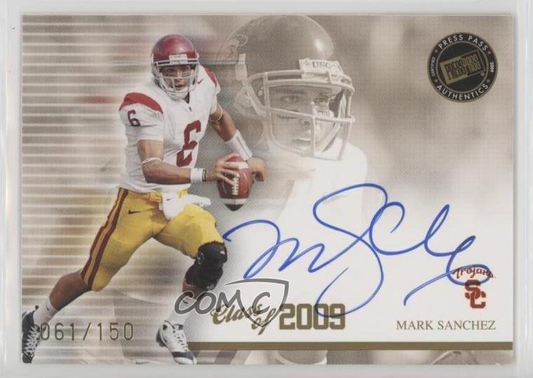 2009 Press Pass SE Class of 2009 61/150 Mark Sanchez #CL-MS Rookie Auto RC 0hx6