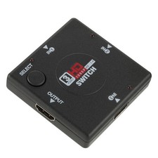 2023 NEW Square Box 3-Port HDMI Switcher 3 in 1 out 1080p 3D