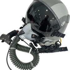 GENTEX HGU-55 PILOT FLIGHT HELMET + Oxygen Mask + David Clark M-7A Headset
