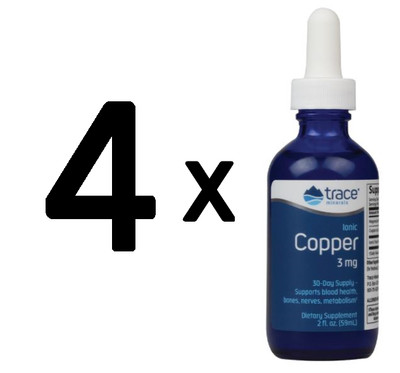 4 x Trace Minerals Ionic Copper - 59 ml. (359,96 EUR/L)