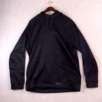 Tek Gear WarmTek Mens XL Tall Black Space Dye Performance Hoodie Pullover