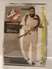 Ghostbusters Halloween Costume XXL Cosplay Jumpsuit Belt Patch Pads New Spirit