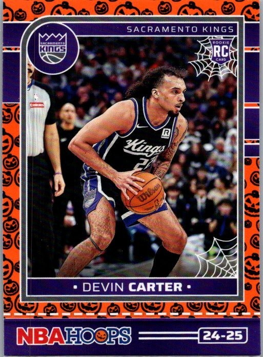 2024-25 Hoops Haunted Hoops - Devin Carter #239 Orange