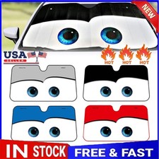 Car Windshield Sun Shade Cartoon Eye Visor SUV Auto Front Window Shield Cover JQ