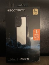 Body Glove Tidal Waterproof Phone Case for iPhone 16 Black/Clear   OPEN BOX   