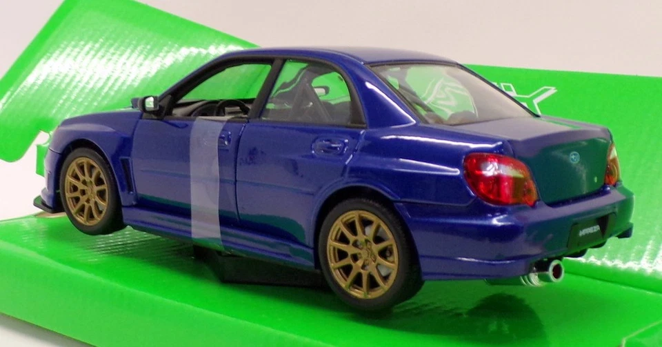 Welly 1/24-27 Scale Model Car 22487NS-W - Subaru Impreza WRX STI - Blue - Image 2 of 4
