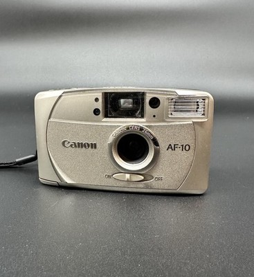 Canon AF-10 analoge Kompaktkamera 35 mm Autofokus getestet funktioniert