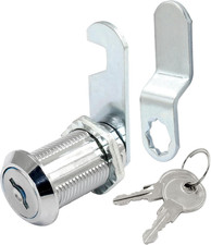 1 Pcs Cabinet Cam Lock with Key 1-1/8 Inch File Cabinet Lock Set Cam