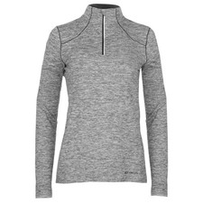 Hot Chillys Clima-Tek Zip-T Grey Heather Small -Open Box