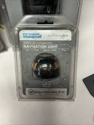 75 Bateau Marine Rv AQUA SIGNAL ÉLECTRONIQUE LED NAVIGATION ANTI ÉBLOUISSEMENT 22000-7 COMBO - Photo 1 sur 2