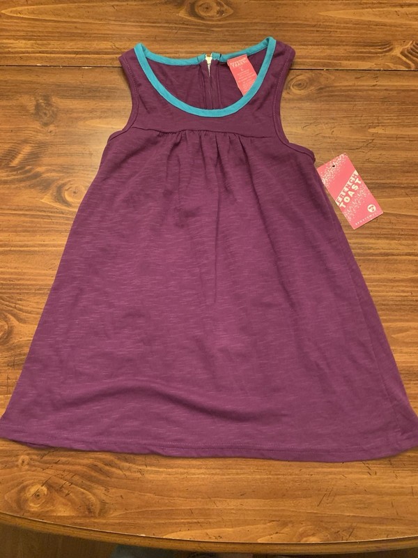 GIRL’S FRENCH TOAST SLEEVELESS PURPLE SHIRT SIZE LARGE NEW WITH TAGS NWT