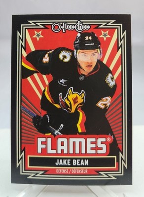 2025-26 O-Pee-Chee #238 Jake Bean Retro Black Border #/100