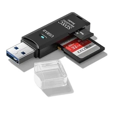 USB3.0 Micro SD Card Reader, 5Gbps 2-in-1 SD Card Reader to USB Adapter,  