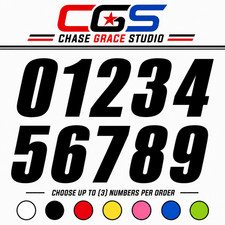 Custom Racing Number Vinyl Decal Sticker Dirt Bike Bmx Atv Mx Number Plate Custom Racing Number Vinyl Decal Sticker Dirt Bike Bmx Atv Mx Number Plate