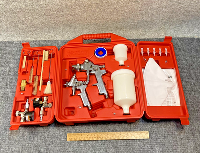 #ad IronForce Campbell Hausfeld Paint Spray Gun Kit Gravity Feed $55.00