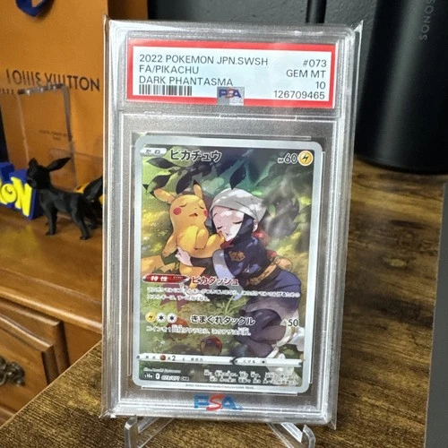 2022 Pokemon TCG Japanese SWSH Dark Phantasma #073 FA Pikachu PSA 10 GEM MINT