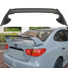 For 2007 2008 2009 2010 Hyundai Elantra MATTE BLACK 3pc JDM Style Trunk Spoiler
