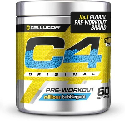 Cellucor C4 Bubblegum + RCSS BCAA XS Lemon 579g / 90 serv 07/27+09/26 + Samples