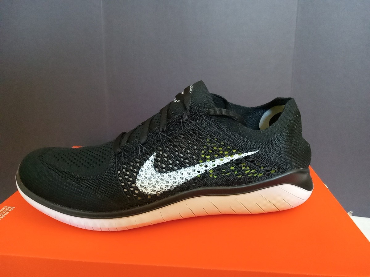Size 10 Nike Free RN Flyknit 2018 Black for sale online UK