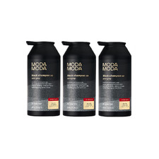 Moda Moda Zero Gray Black Hair Shampoo 10.58 Oz Natural Darkening Color 3 Pack