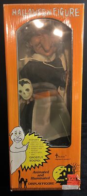 1989 Vintage Telco Motion-ette Animated & Illuminated Witch 18  Halloween