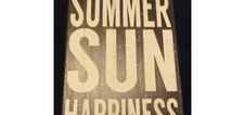 SUMMER SUN HAPPINESS SIGN (QUILL TO PAPER BY SIXTREES) 