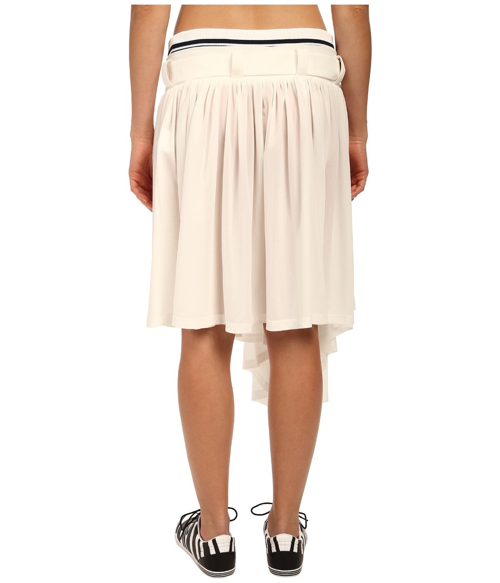 Y-3 yohji yamamoto スリーライン フレアスカート　アディダス adidas Y-3 by Yohji Yamamoto Black Asymmetrical Flare Skirt
