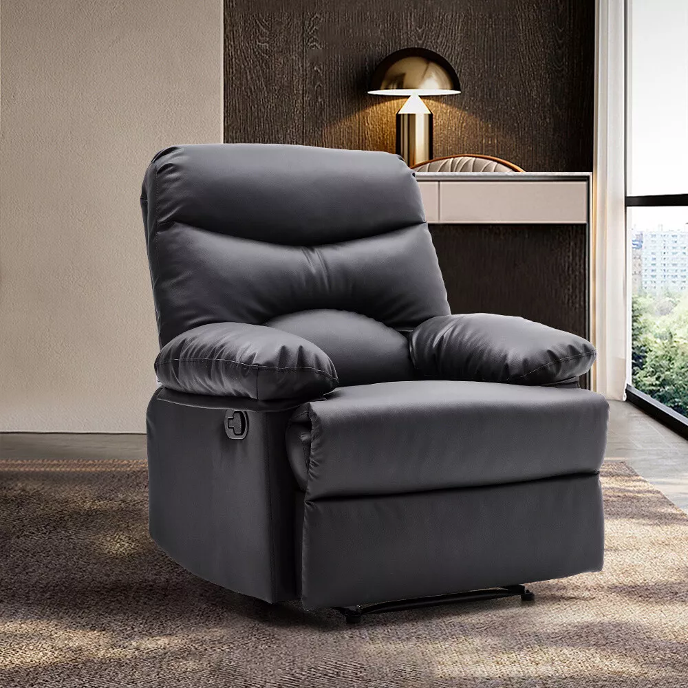 Recliner Sofa Single Chair Adjustable Back and Footrest Gaming