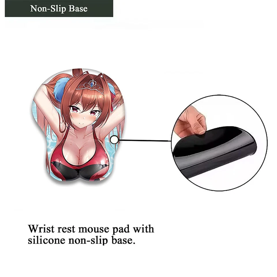 - Tapis de souris 3D en gel avec support pour poignet - GAMING MANGA ANIME JA... - Photo 3/3
