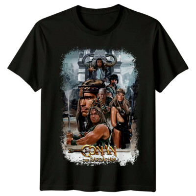Conan der Barbar (1982) Filmplakat inspiriert T-Shirt Retro Tee Unisex
