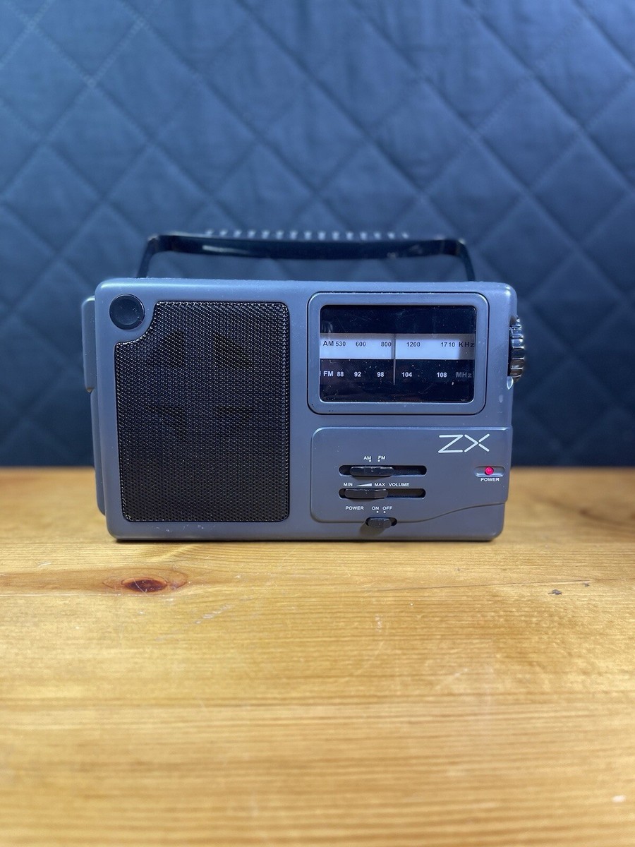 rady♡ ZX Portable AM/FM Radio With Plug-in Power Adaptor #NS2-28 No