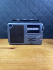 ZX Portable AM/FM Radio With Plug-in Power Adaptor NS2-28 No Chord